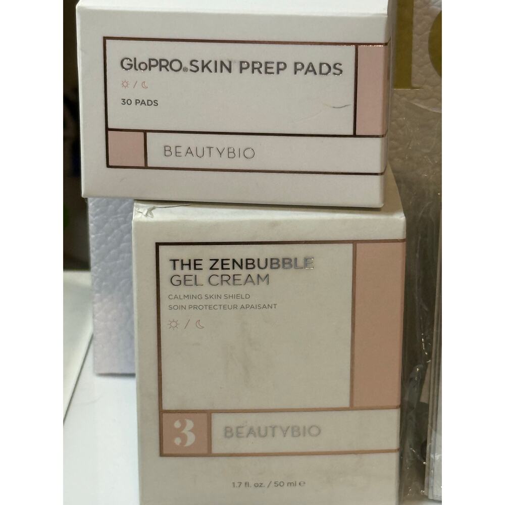 BeautyBio 17 pc BUNDLE - Gel Cream, Skin Prep Pads, & Residue Eraser Pads - Picture 2 of 3